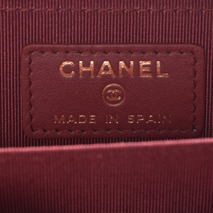 Chanel Caviar Quilted Zip Around Coin Purse Red 6 of 7