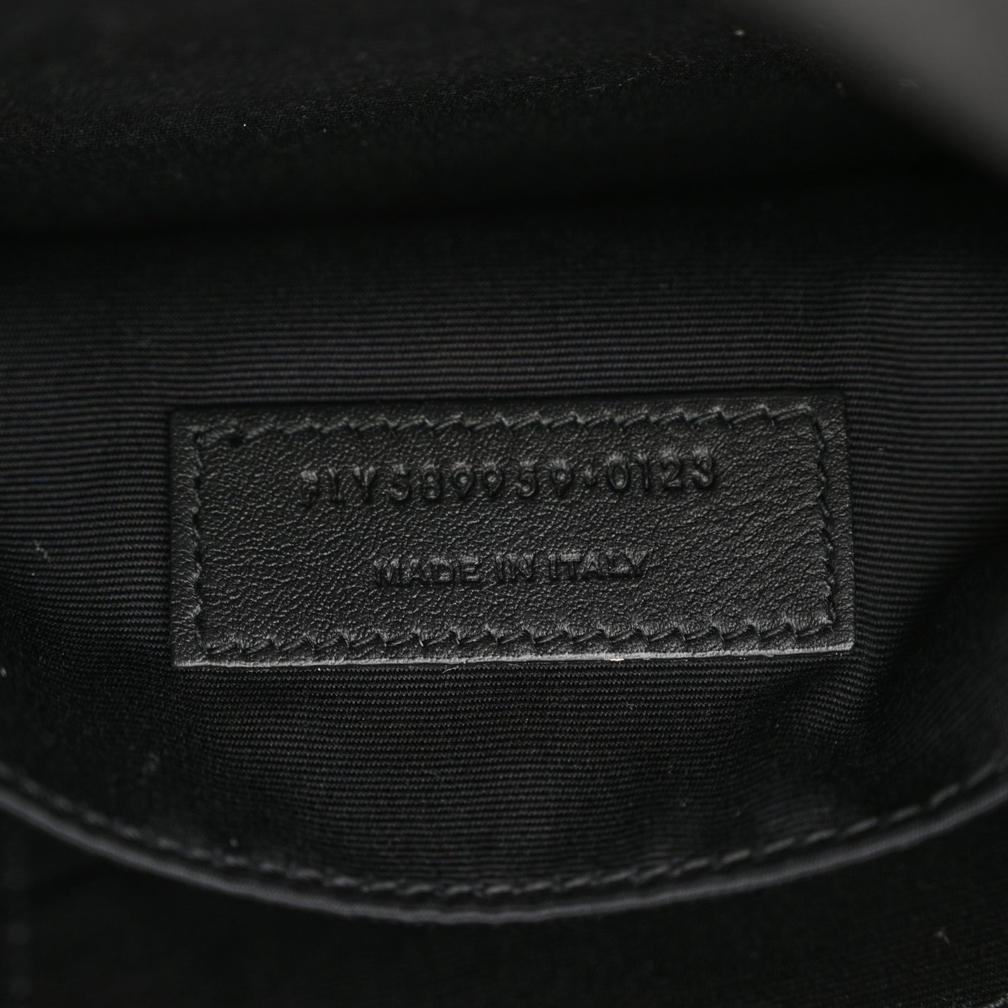 Grain De Poudre Monogram Belt Bag Black