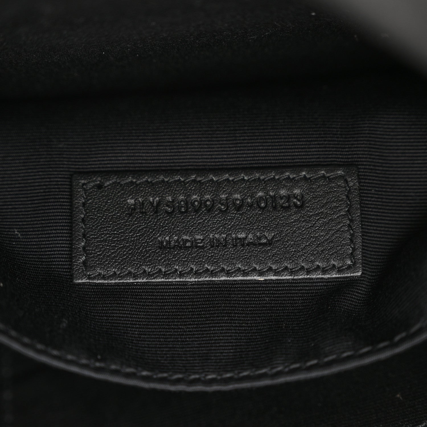 Saint Laurent Grain De Poudre Monogram Belt Bag Black 7 of 11