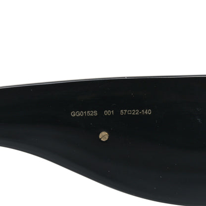 Gucci Oversized Aviator Sunglasses GG0152S Black 6 of 7