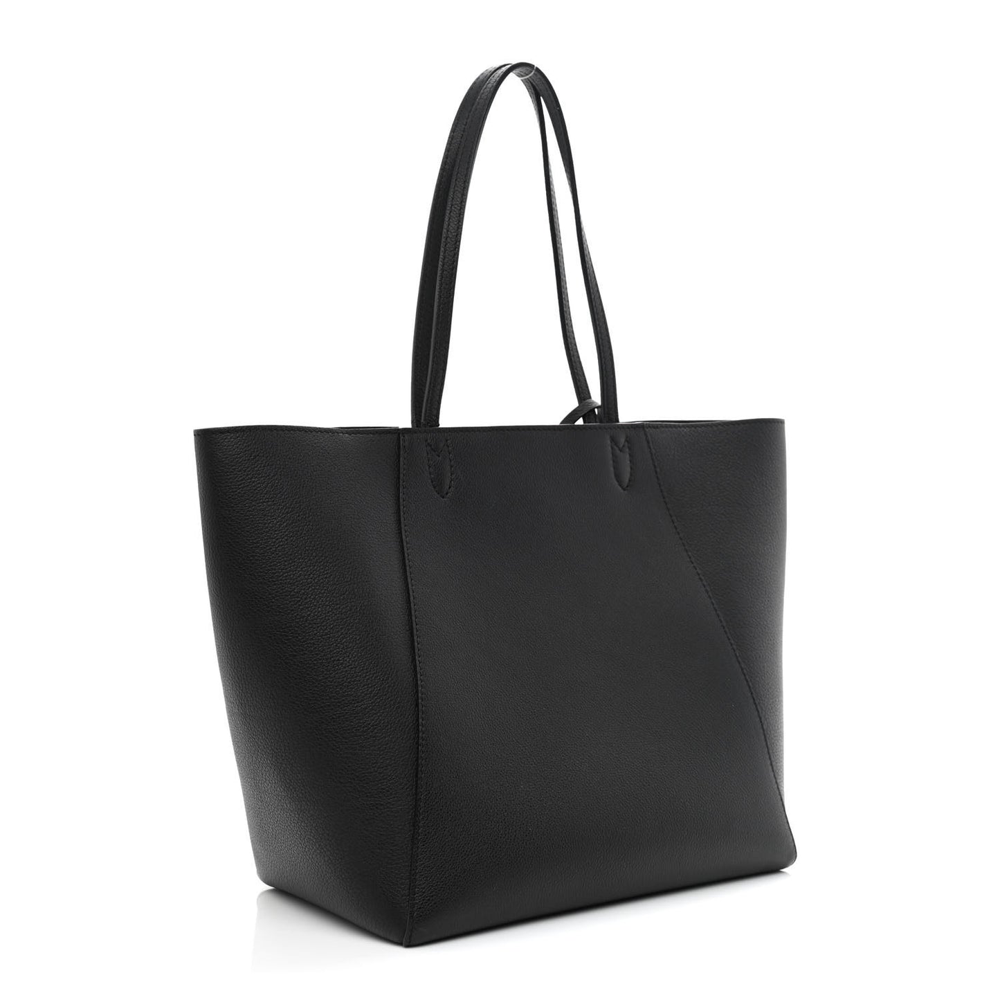 Calfskin Lockme Cabas Black
