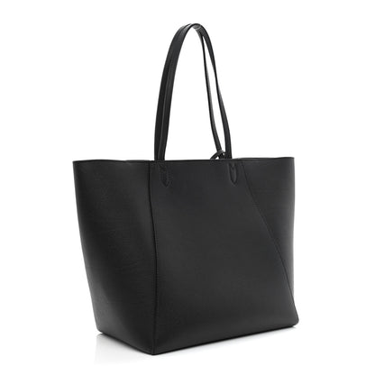 Louis Vuitton Calfskin Lockme Cabas Black 3 of 12