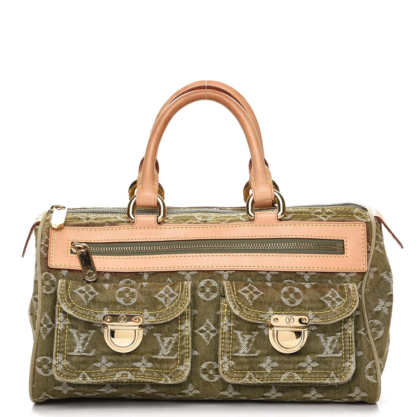Monogram Denim Neo Speedy Lichen