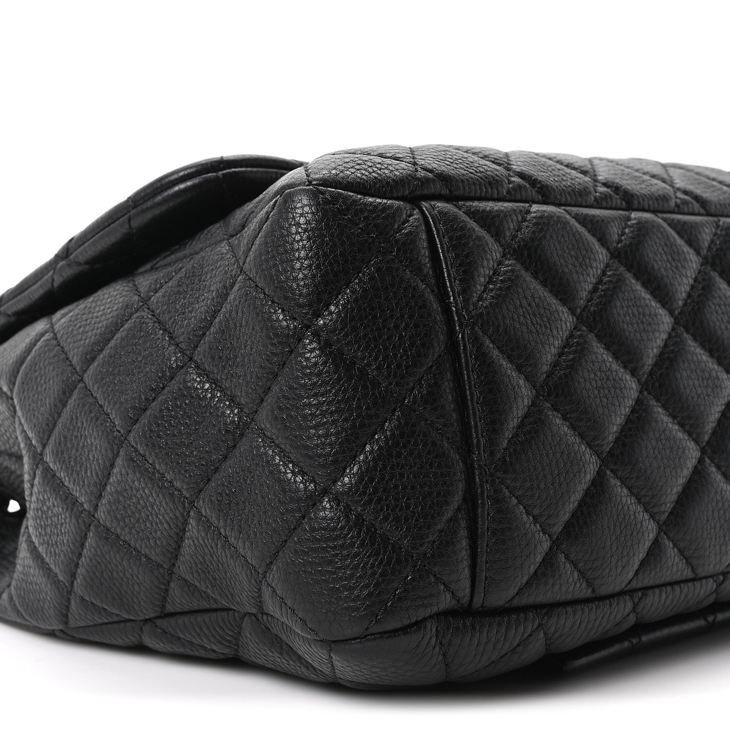 Chanel Calfskin Quilted Small XXL Travel Flap Bag Black 8 of 9