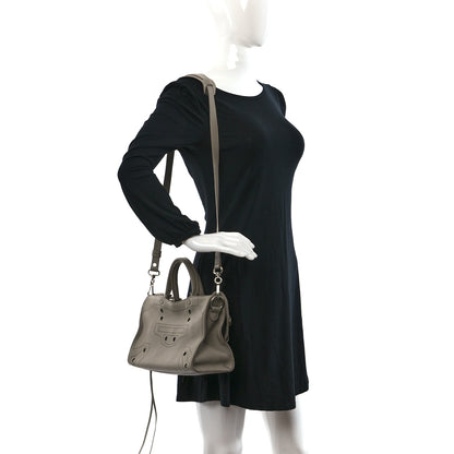 Balenciaga Veau Grana Perforated Blackout Hardware S City Gris Cendre 2 of 11