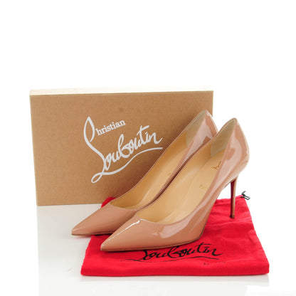 Christian Louboutin Patent Decollete 554 85 Pumps 41 Nude 8 of 8