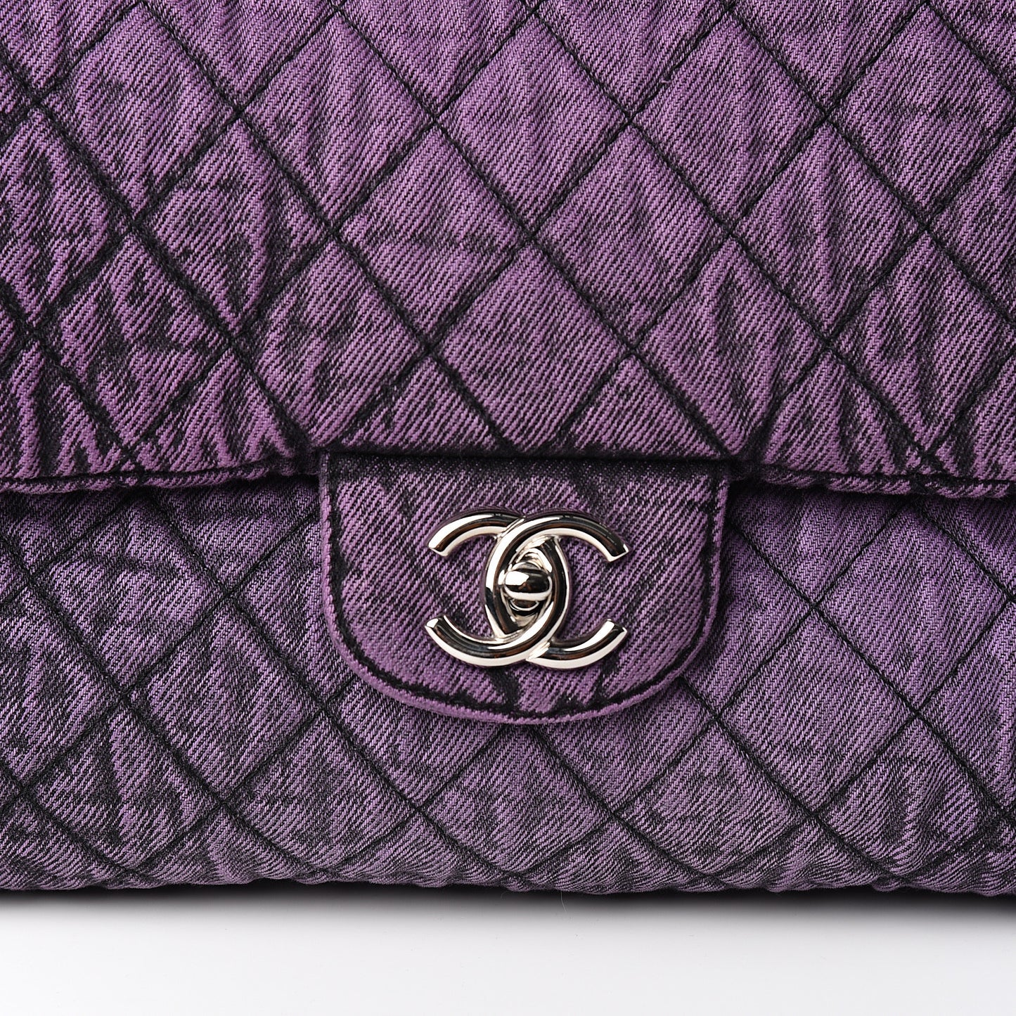 Denim Quilted Denimpression XXL Flap Purple Black