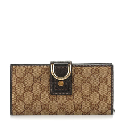 Gucci Monogram Abbey Continental Wallet Dark Brown 1 of 8