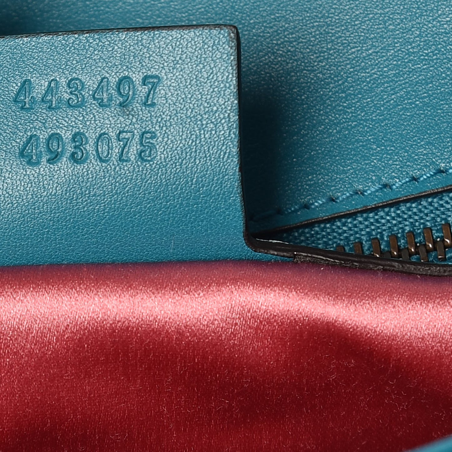 Velvet Matelasse Small GG Marmont Shoulder Bag Pavone Cyan