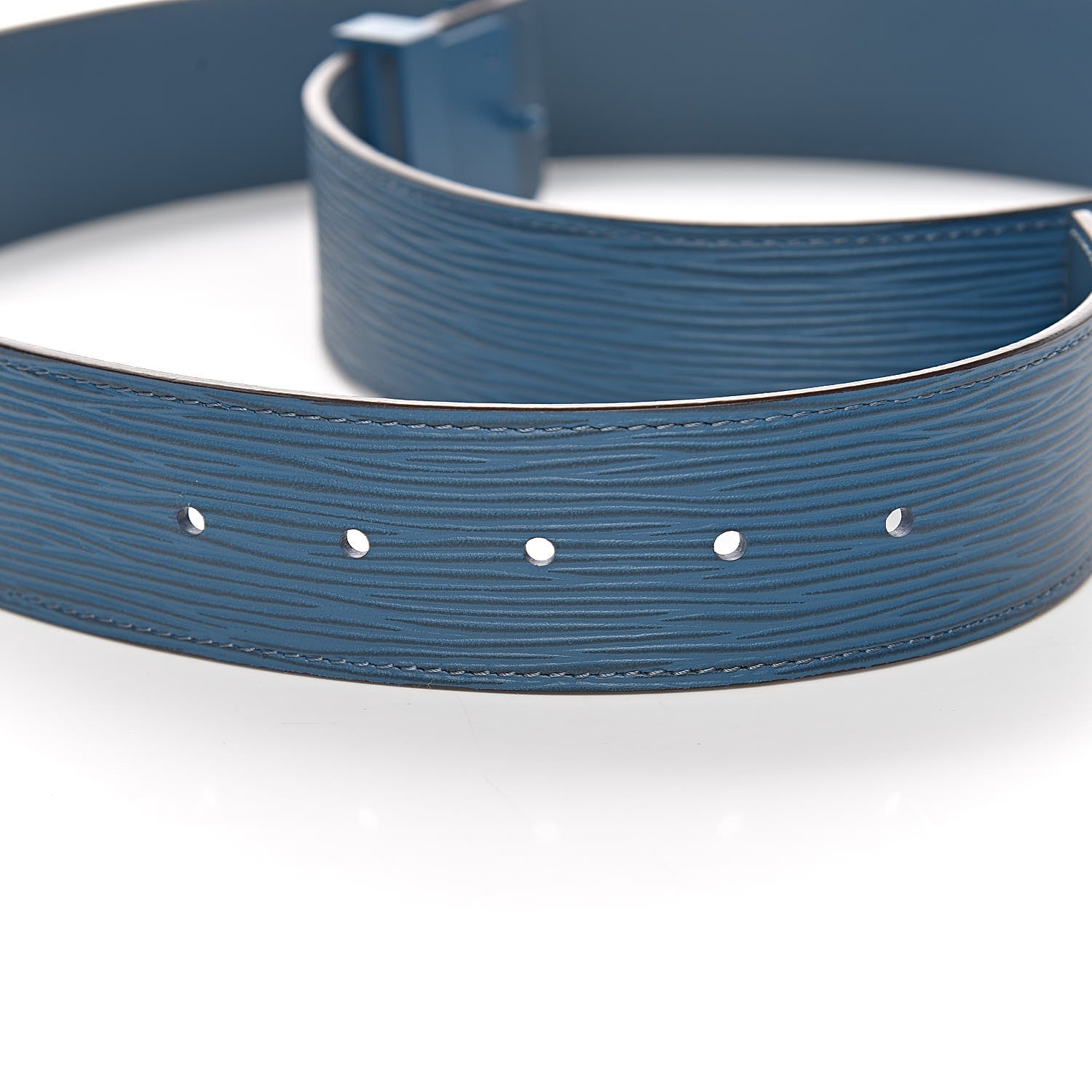 Louis Vuitton Epi 40mm LV Initiales Belt 95 38 Cyan 5 of 6