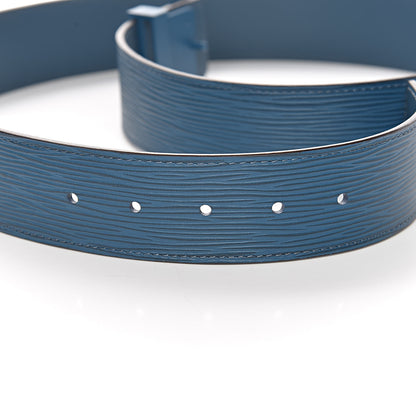 Louis Vuitton Epi 40mm LV Initiales Belt 95 38 Cyan 5 of 6