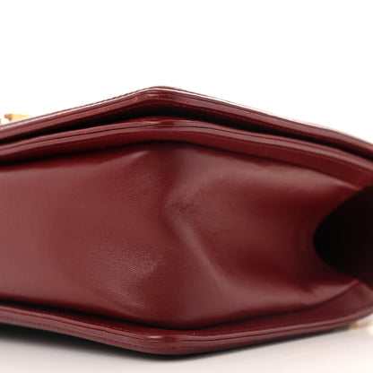 Chanel Lambskin Quilted Medium Boy Flap Dark Red 10 of 12