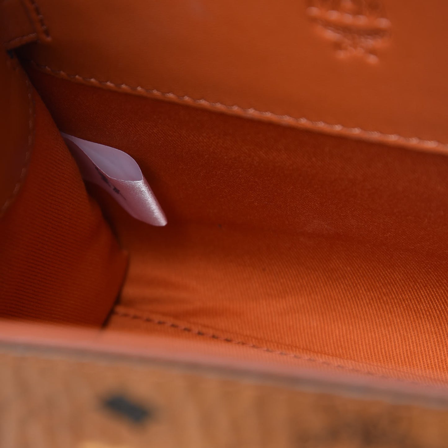 Visetos X-Mini Heritage Top Handle Satchel Cognac