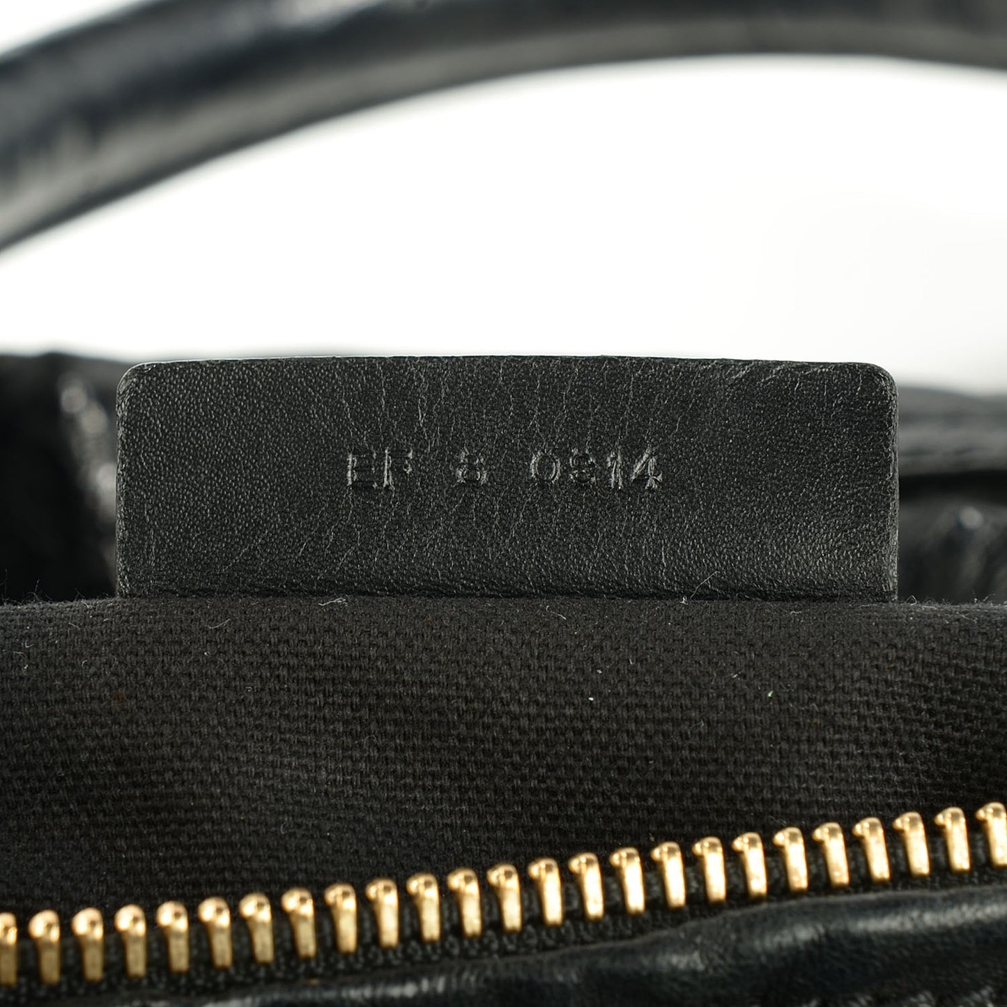 Tumbled Sheepskin Medium Pandora Bag Black