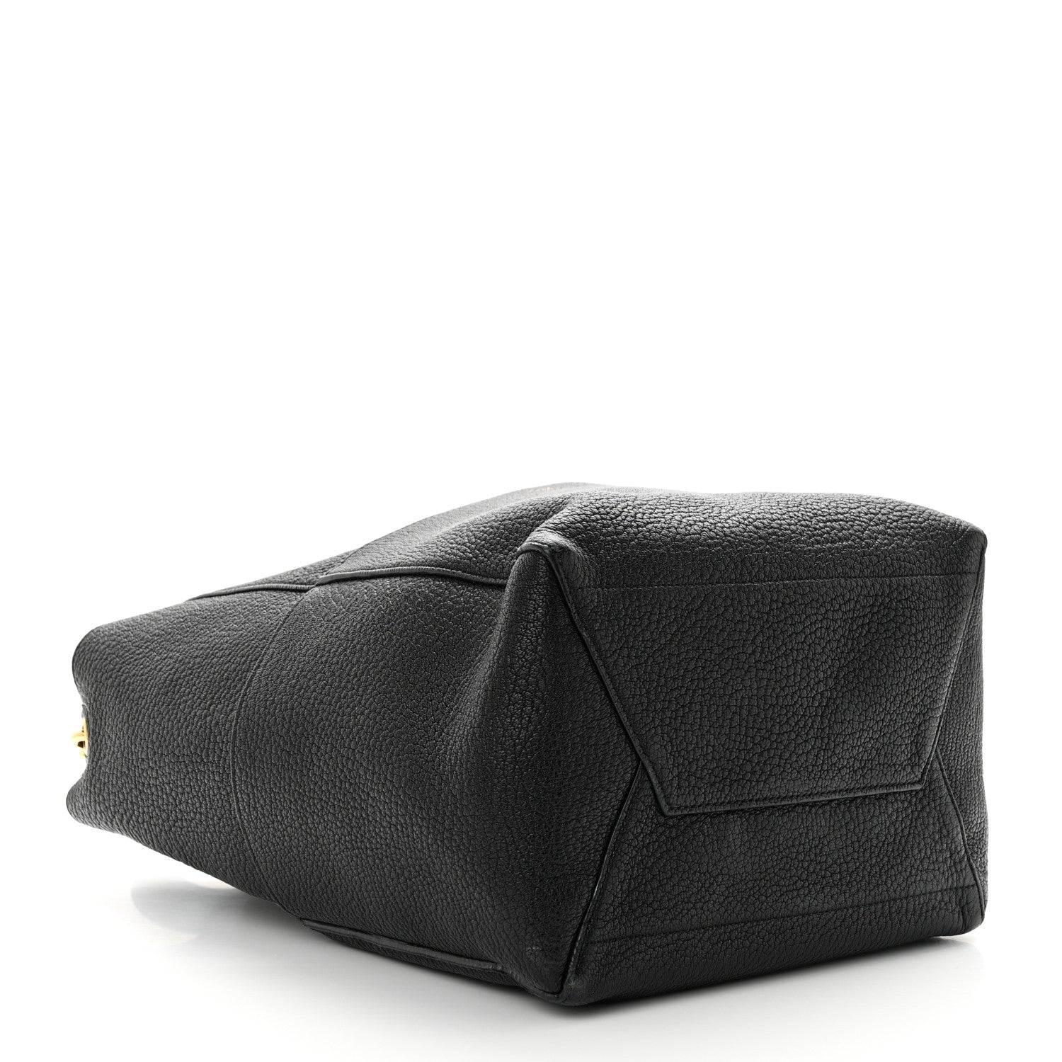 Celine Soft Grained Calfskin Sangle Bucket Bag Black 4 of 12