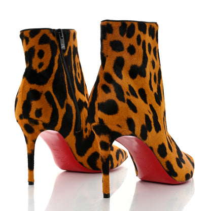 Christian Louboutin Pony Hair Leopard Print So Kate Booty 85 Ankle Boots 39.5 4 of 10