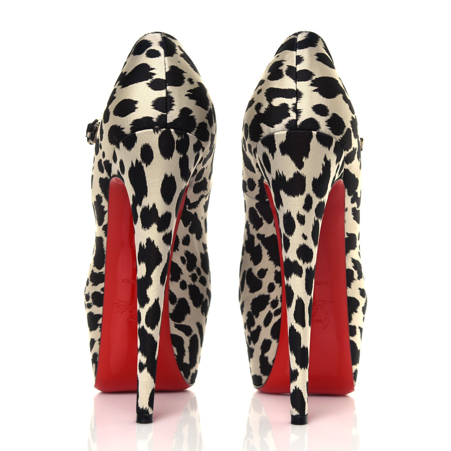 Tissu Leopardino Lady Daf 160 Pumps 39 Black White