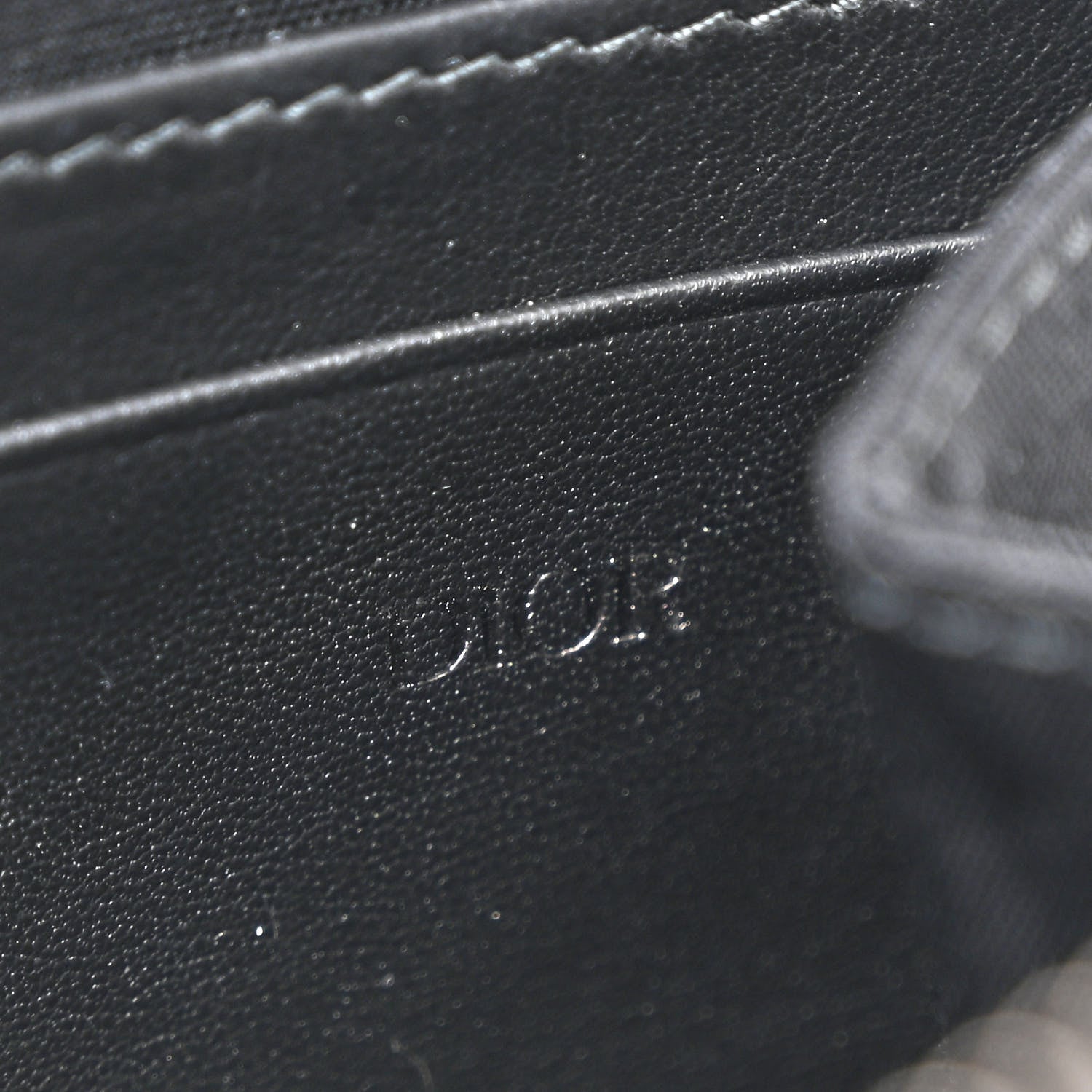 Christian Dior Oblique Pouch Navy Blue 7 of 12