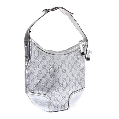 Gucci Guccissima Small Princy Hobo Silver 3 of 11