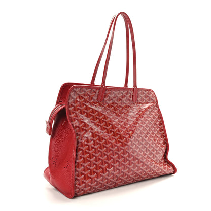 Goyard Goyardine Sac Hardy Pet Carrier PM Red 4 of 9