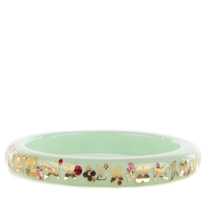 Louis Vuitton Resin Swarovski PM Inclusion Bracelet M Peppermint 1 of 5