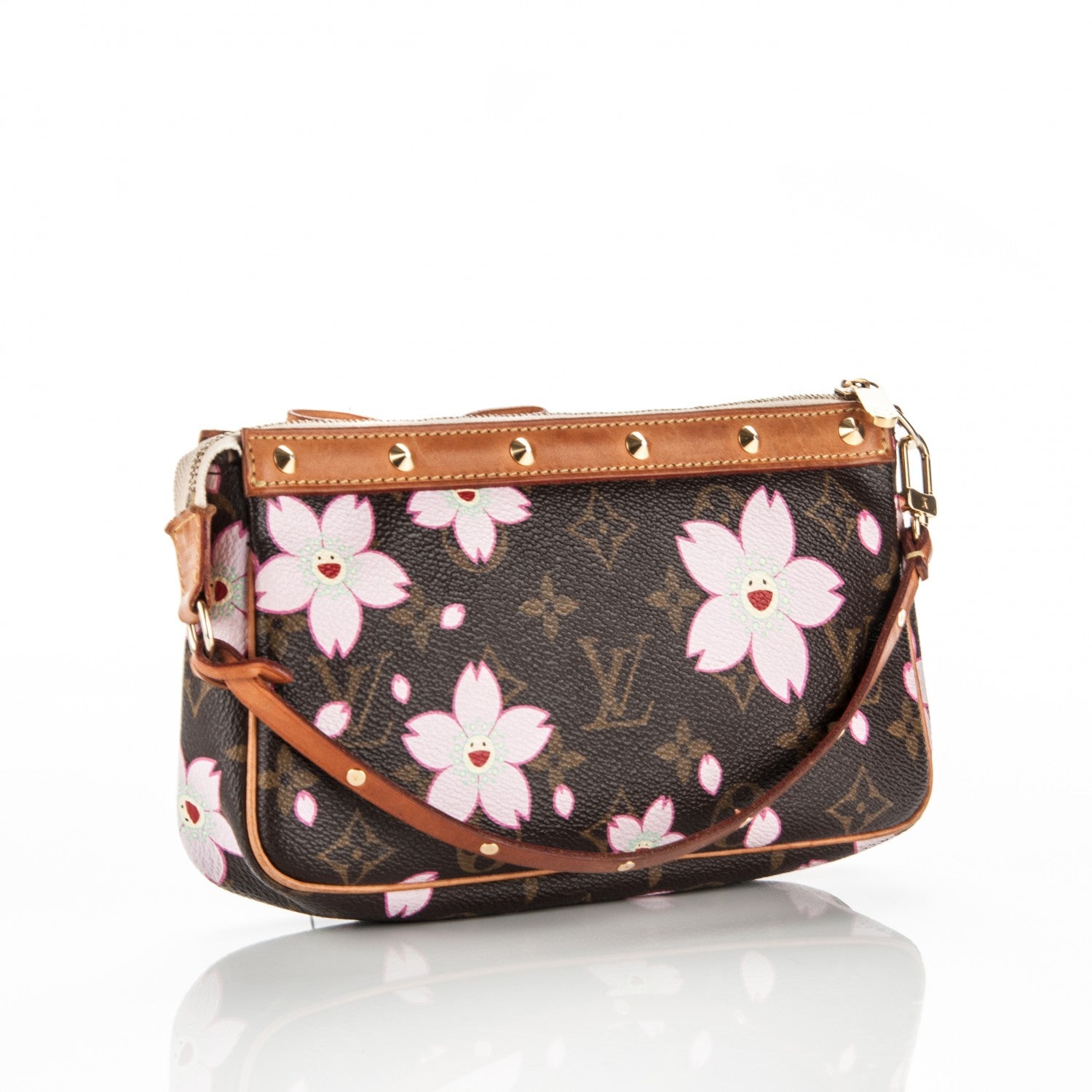 Louis Vuitton Monogram Cherry Blossom Pochette Accessories Brown 3 of 7
