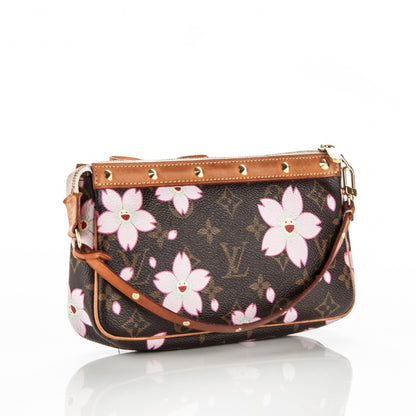 Louis Vuitton Monogram Cherry Blossom Pochette Accessories Brown 3 of 7