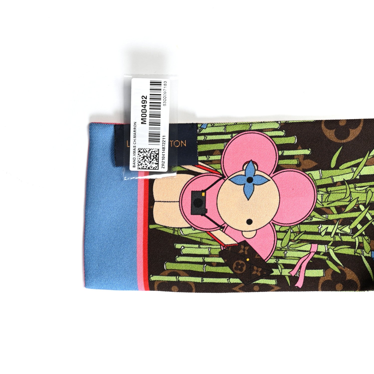 Louis Vuitton Silk Monogram 2021 Christmas Animation China Bandeau 2 of 3