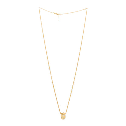 Louis Vuitton 18K Pink Gold Diamond Le Damier de Louis Vuitton Pendant Necklace 3 of 6