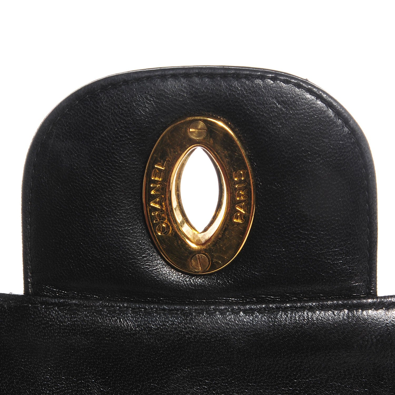 Chanel Lambskin Quilted Jumbo Flap Black 6 of 10