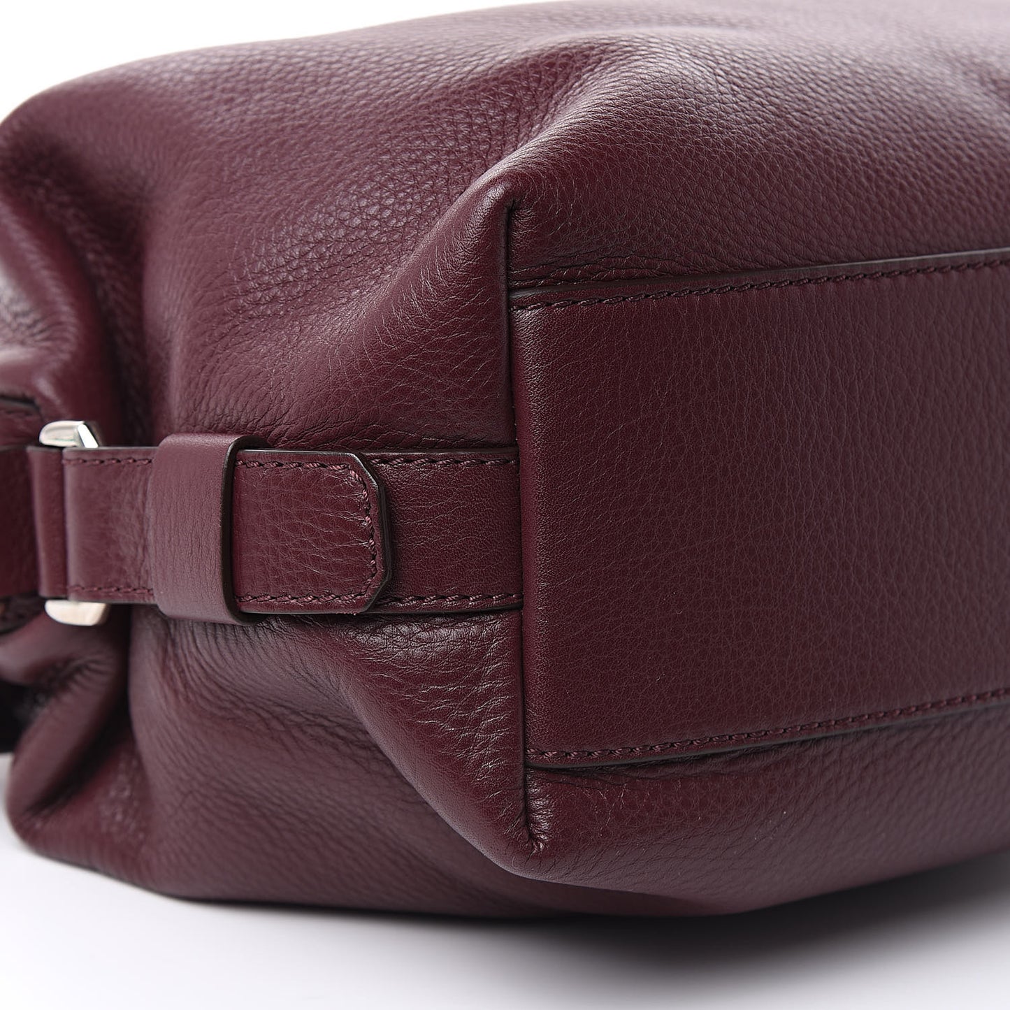 Waxy Grained Calfskin Small Nightingale Oxblood