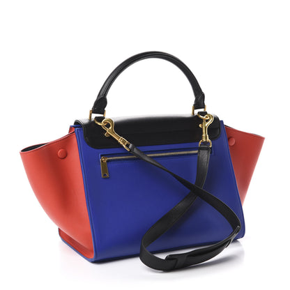 Celine Smooth Calfskin Small Tri-Color Trapeze Black 4 of 14