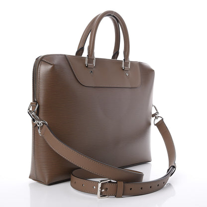 Louis Vuitton Epi Porte-Documents Jour Briefcase Taupe 3 of 7