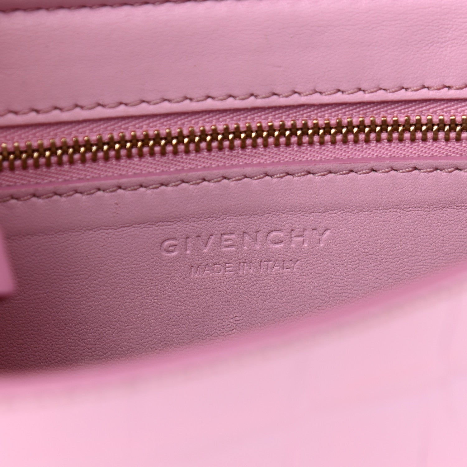 Givenchy Calfskin Crocodile Embossed Small Nobile Shoulder Bag Pink 5 of 14