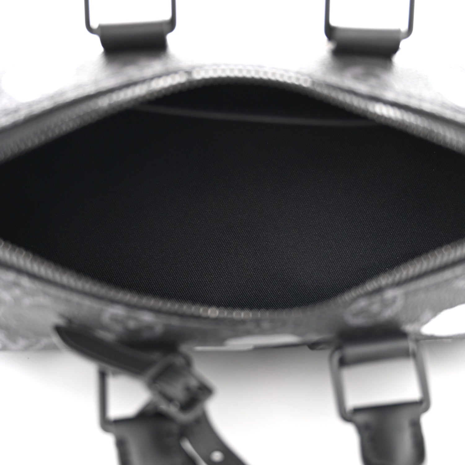 Louis Vuitton LV X YK Monogram Eclipse Keepall Bandouliere 25 Black Silver 5 of 9