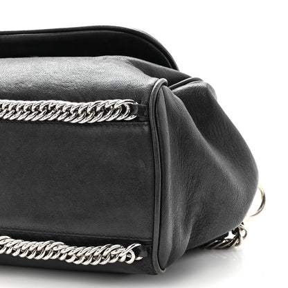 Chanel Washed Lambskin Quilted Bijoux Chain Accordion Flap Black 13 of 13