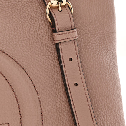 Gucci Pebbled Calfskin Large Soho Hobo Camelia 11 of 12