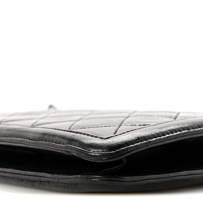 Chanel Lambskin Quilted Tassel Bag Black 11 of 15