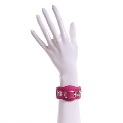 Balenciaga Agneau Arena Giant 12 Silver Hardware Bracelet Cyclamen 2 of 7