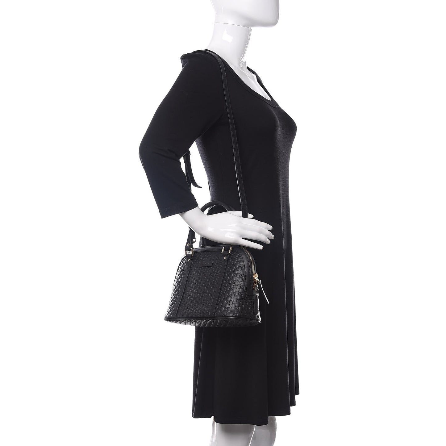 Microguccissima Mini Dome Bag Black