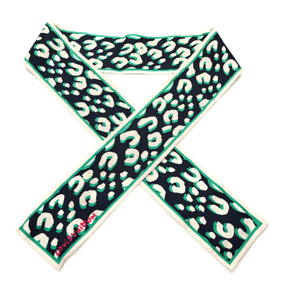Louis Vuitton Silk Leopard Bandeau Blue Infini 1 of 3