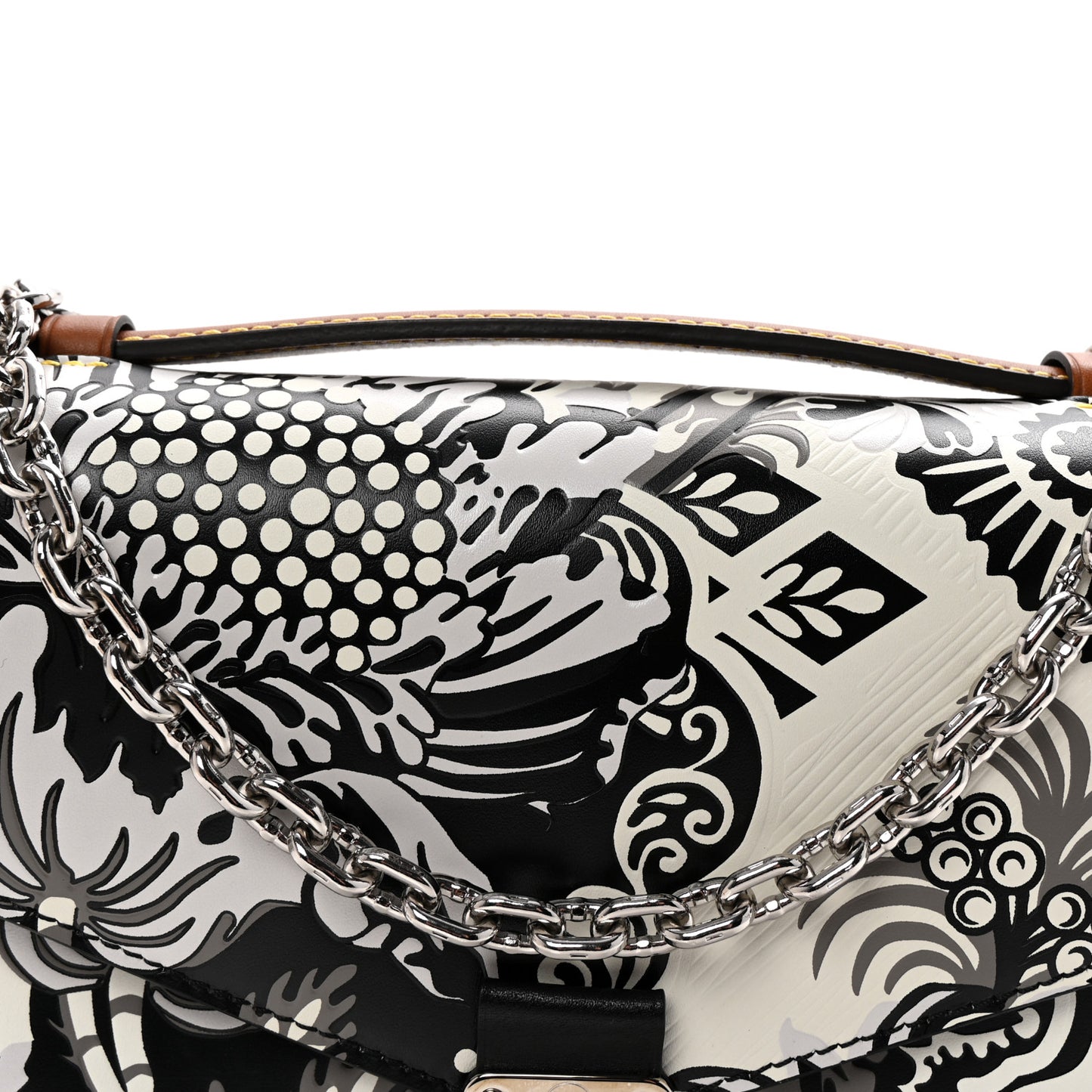 Epi Monogram Floral Pochette Metis Black White