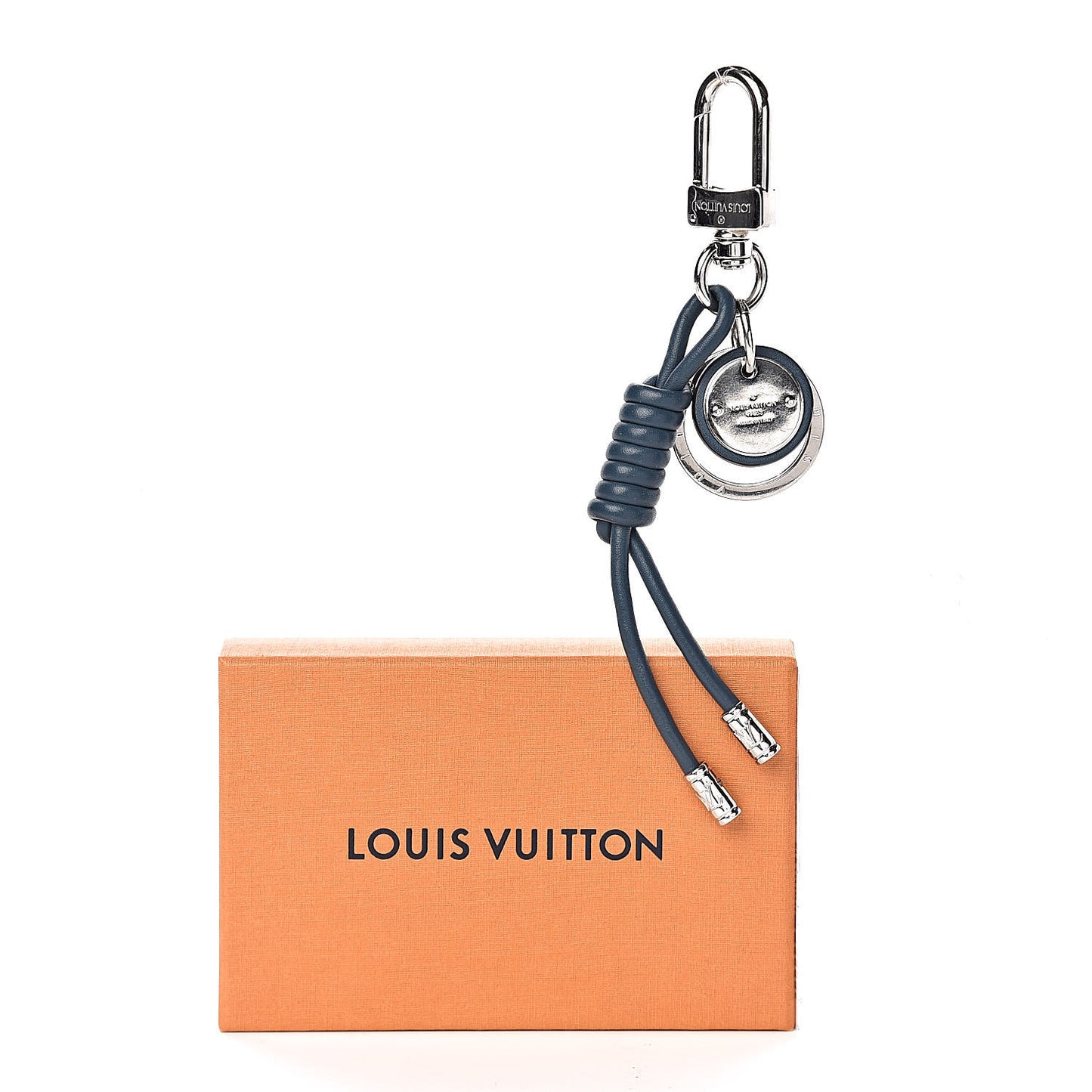 Calfskin Rope Key Holder Blue