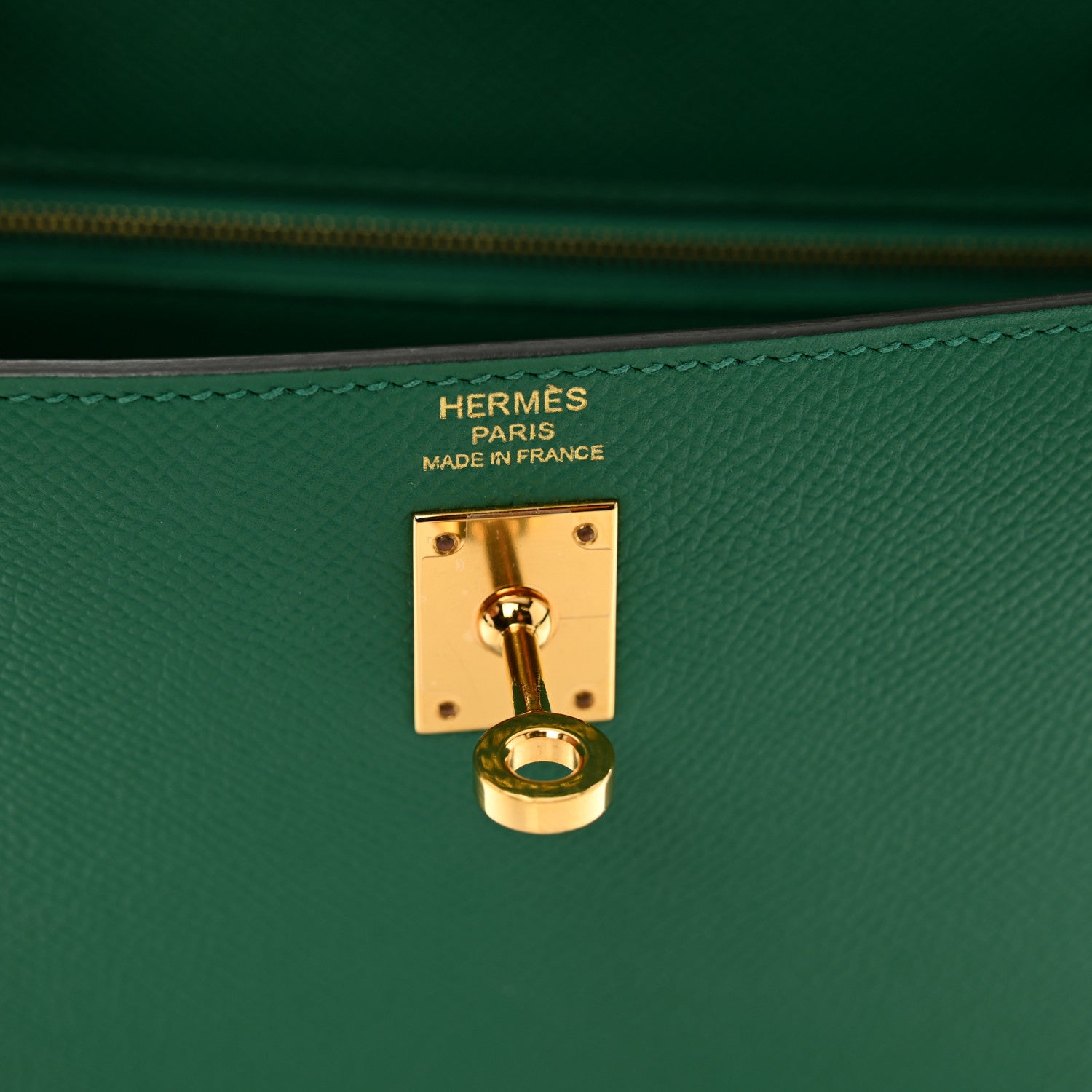 Hermes Epsom Kelly Sellier 25 Vert Vertigo 6 of 10