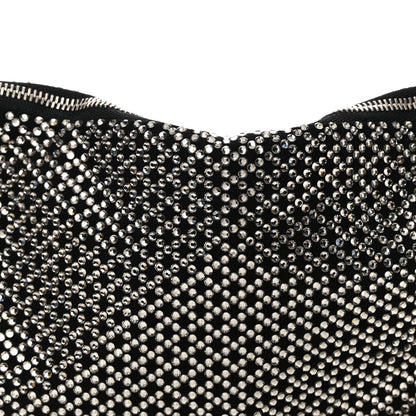 Jimmy Choo Suede Crystal Callie Tassel Shoulder Bag Silver 8 of 11