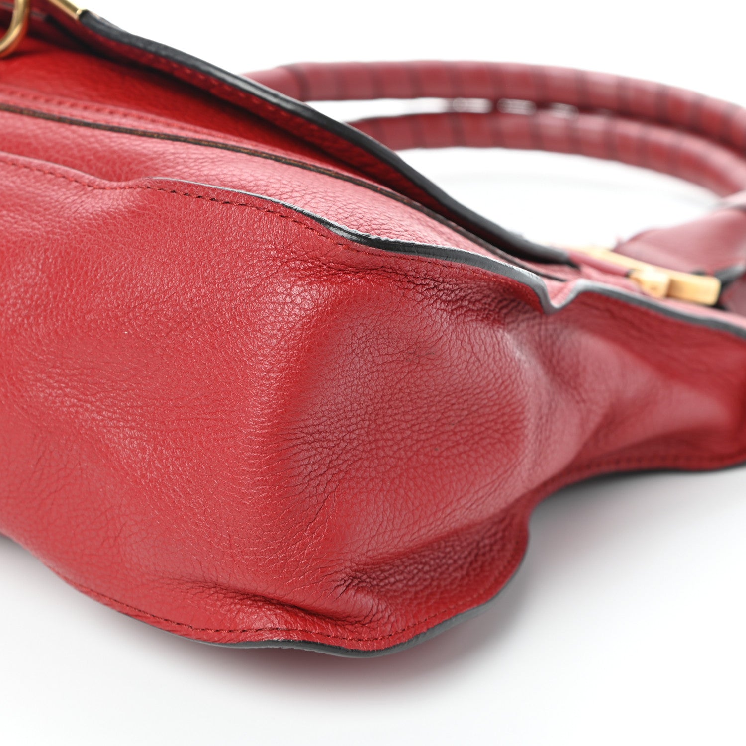 Chloe Calfskin Medium Marcie Satchel Peony Red 11 of 11