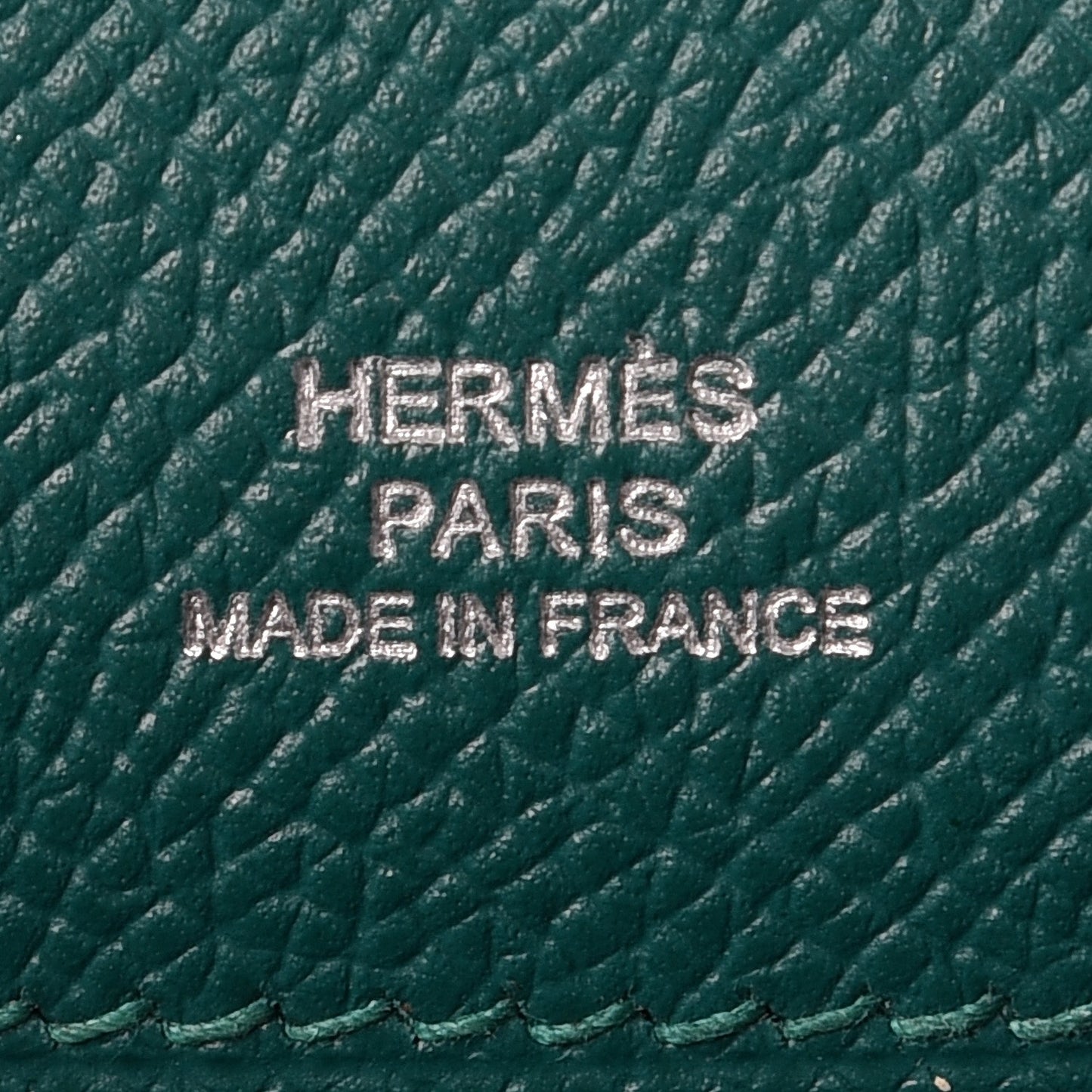 Epsom Kelly Pochette Clutch Malachite