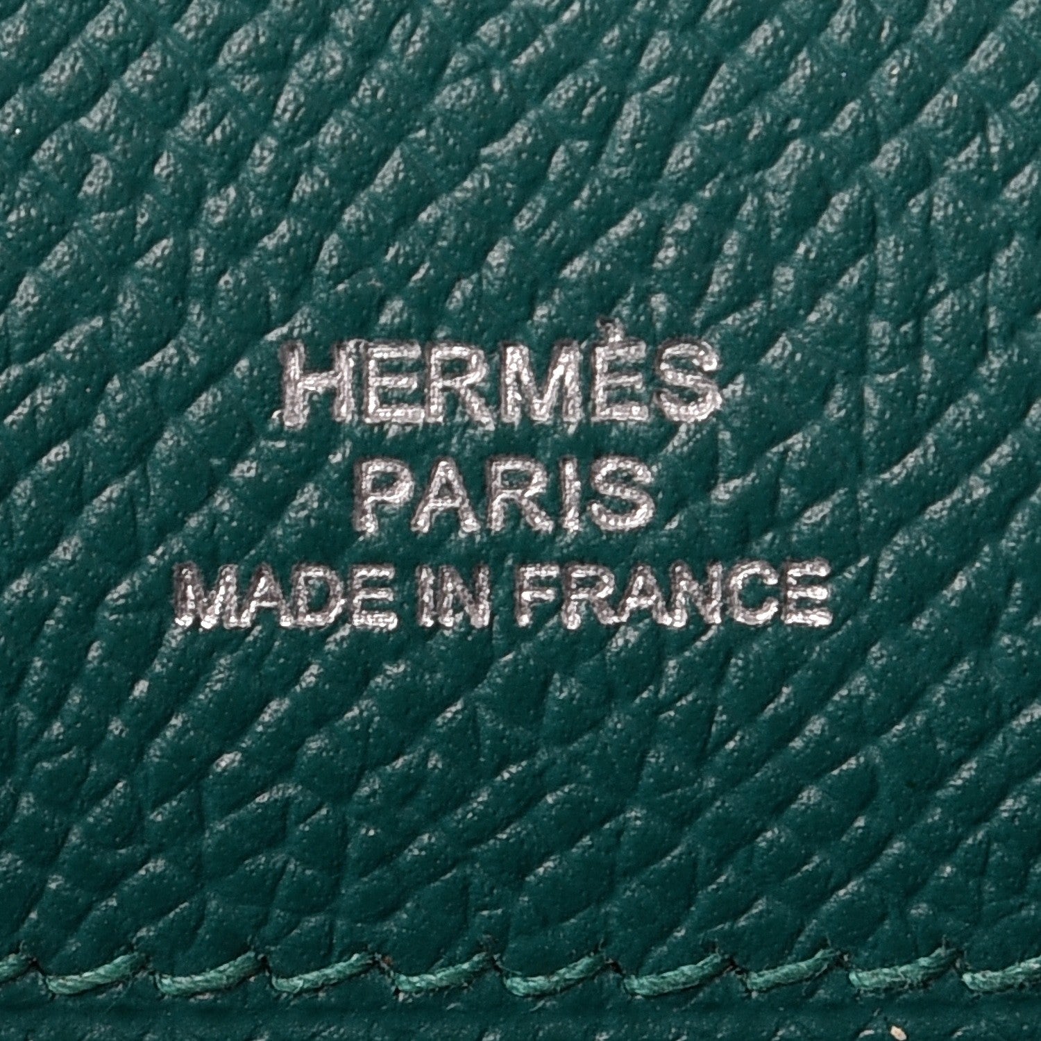 Hermes Epsom Kelly Pochette Clutch Malachite 14 of 24
