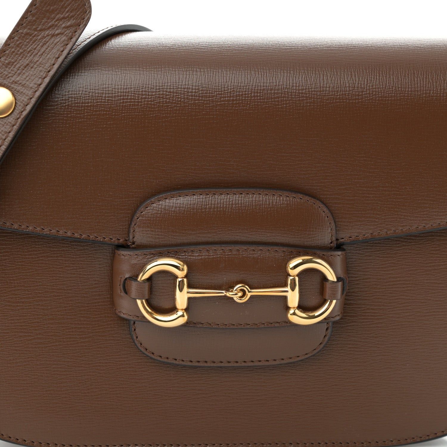 Gucci Azalea Calfskin Horsebit 1955 Shoulder Bag Brown Sugar 8 of 10