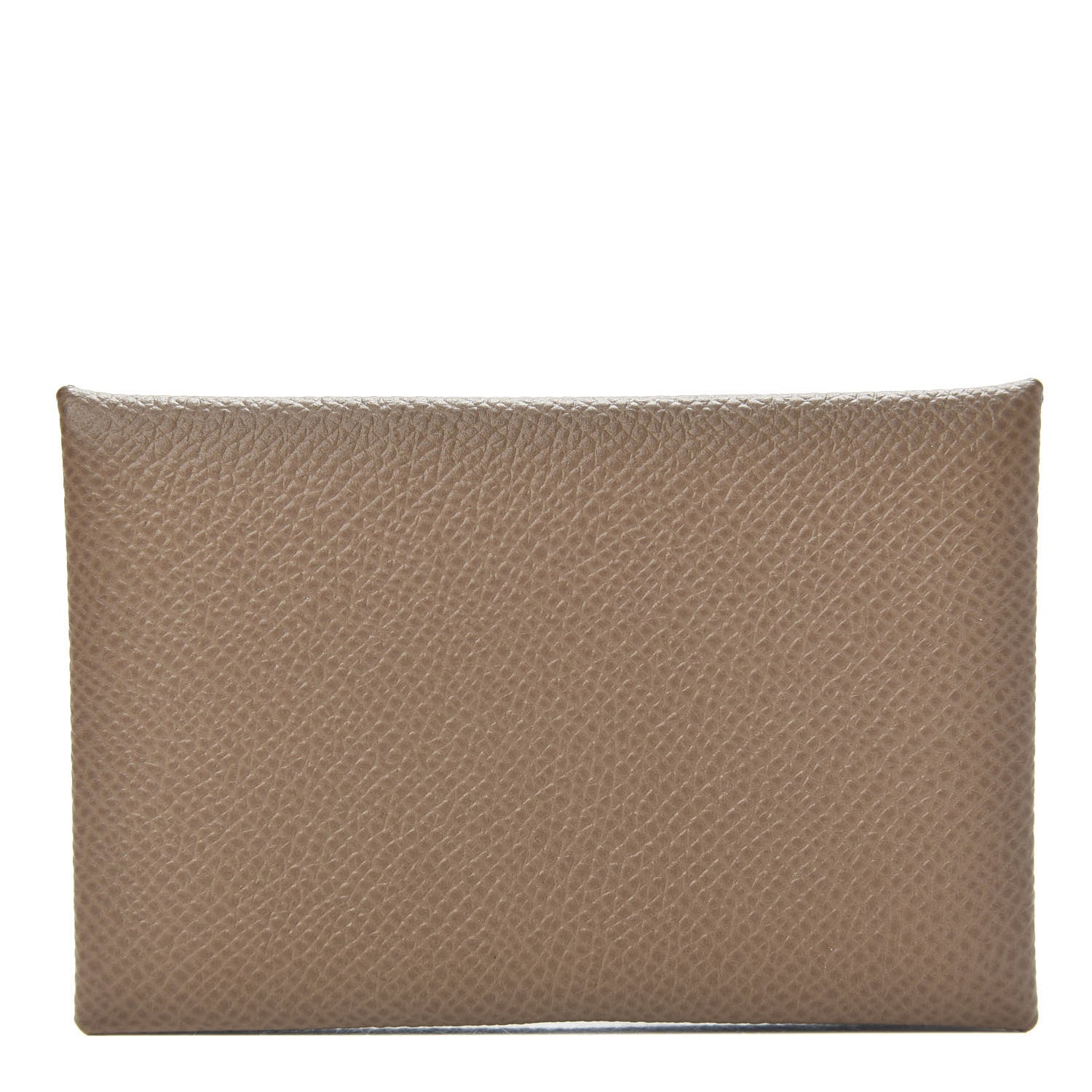 Hermes Epsom Calvi Card Case Etoupe 1 of 8